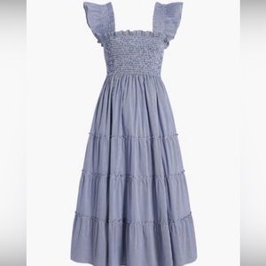 EUC Hill House Ellie Nap Dress Navy Gingham size L